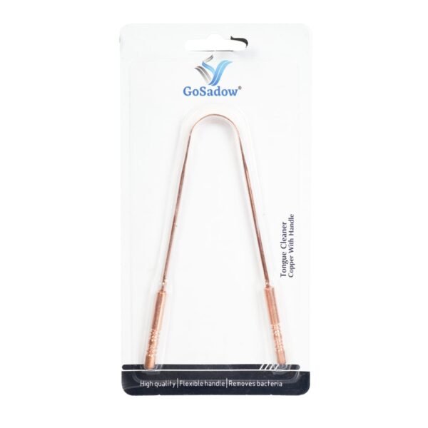 Pure Copper Tongue Cleaner With Handle Single Pcs