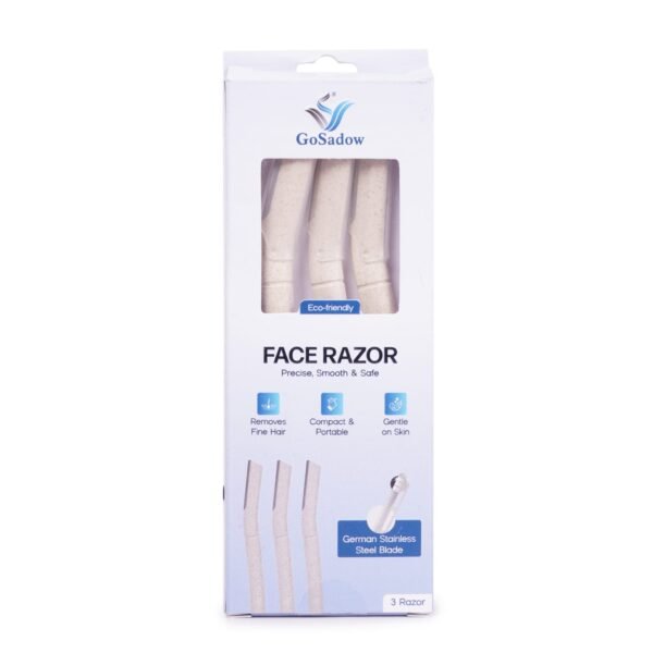 Eco-Friendly Face Razor Set (Pack of 3) – Precision Dermaplaning & Eyebrow Shaper